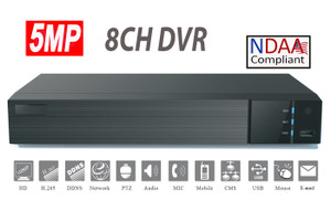 SuperLive 8CH 5MP HD Analog +4CH IP Hybrid DVR, Smart Sense (Avoid False Alarms), SuperLive Plus APP, NDAA Compliant