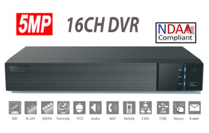 SuperLive 16CH 5MP HD Analog  +8CH IP Hybrid DVR, Smart Sense, SuperLive Plus APP, NDAA Compliant