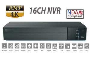 SuperLive 16CH 8MP NVR PoE, SuperLive Plus APP, NDAA Compliant