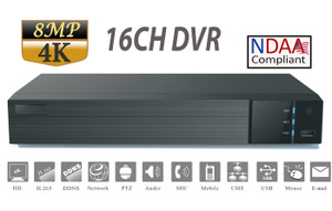 SuperLive 16CH HD Analog 8MP 4K +8CH IP Hybrid DVR, SuperLive Plus APP, NDAA Compliant