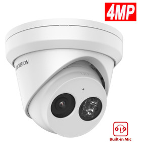Hikvision DS‑2CD2343G2‑IU – 4MP AcuSense Turret PoE Network Camera with Built‑In Audio