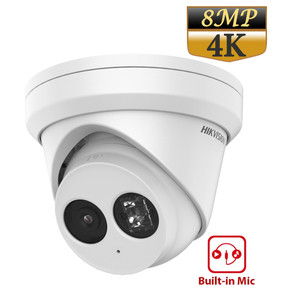 Hikvision DS‑2CD2383G2‑IU – 8MP/4K AcuSense Turret PoE Network Camera with Built‑In Audio
