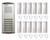 COMMAX 12-Apartment Audio Intercom KIT DR-12AM x1/ DP-SS x12/12V Power Supply  x1