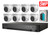 CCTV Kit 8CH 5MP HD Analog Security Camera Kit includes iDS-7208HUHI-M1/S 8CH DVR with 2TB HDD and 8x DS-2CE76H0T-ITMFS 5MP Turret Cameras with Built-in Mic