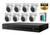 hikvision 8CH 4K PoE NVR CCTV Kit with 8x 8MP 4K Outdoor IP PoE Cameras & 4TB HDD