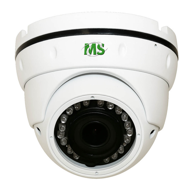 MS 1000TVL 1/3" Analog NTSC IR Dome Camera Varifocal 2.8-12mm Lens