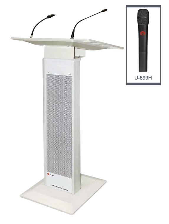 DS-150/U-899H PODIUM WIRELESS LECTERN SYSTEM (WHITE COLOR)