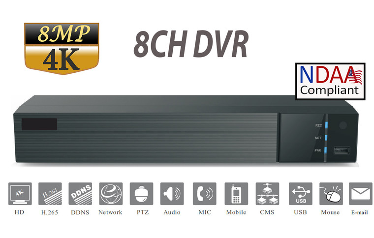 SuperLive 8CH HD Analog 8MP/4K + 8CH IP Hybrid DVR