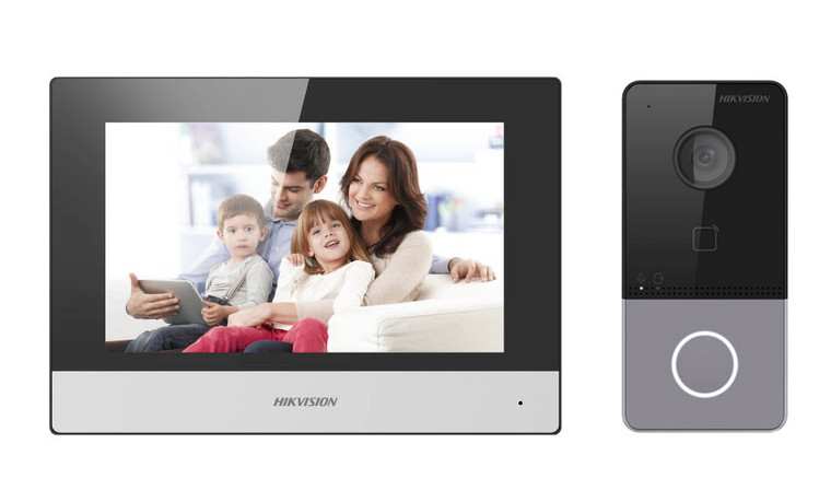 Hikvision DS-KIS603-P IP PoE WiFi Video Intercom Kit: DS-KV6113-WPE1 + DS-KH6320-WTE1