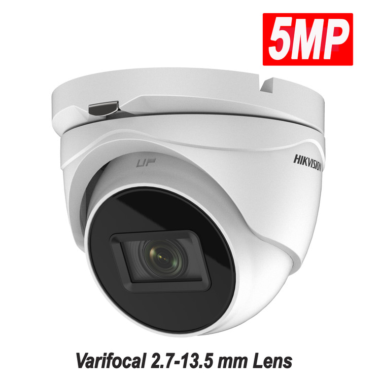 Hikvision DS-2CE79H0T-IT3ZF 5MP HD Analog Turret Motorized Varifocal 2.7-13.5 mm Lens