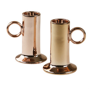 Robert Gordon - Candle Holders (pair) - Copper and Ceramic Collection
Copper glazed on Ceramic