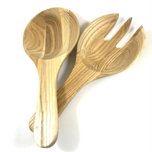 Mint Home - Alec Salad Servers 10cm x 23.5cm in Oak