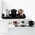 Zakkia - Small Clay Bowl and Cup collection - demonstrating white small bowl with others