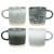 Robert Gordon - Strata Mugs (set of 4) - Mixed and Reactive Glazes