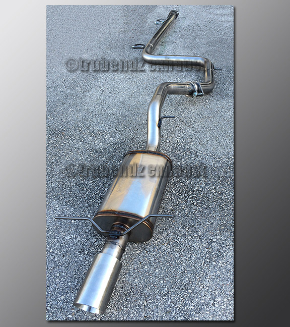 manamama 98-02 Mazda 626 Exhaust - 2.25 inch 409 Stainless with Magnaflow