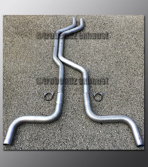 92-97 Ford Thunderbird Dual Exhaust Tubing - 2.25 Inch Aluminized