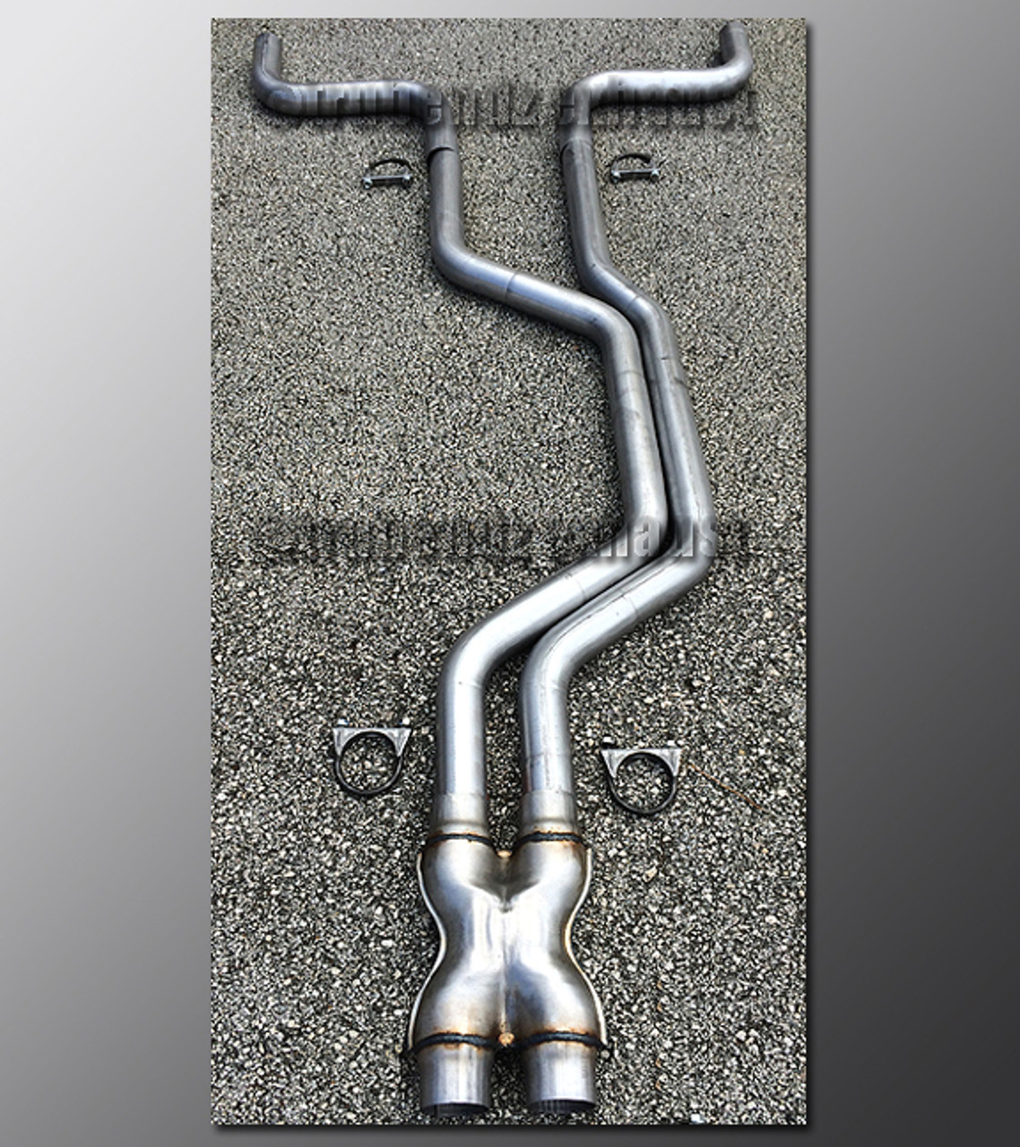 92-97 Ford Thunderbird Dual Exhaust Tubing - 2.5 Inch 304 Stainless with X- Pipe - TruBendz Technology