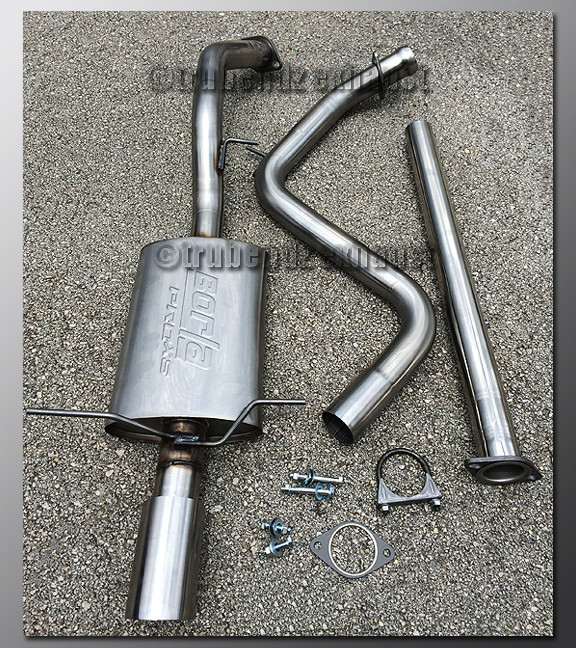 93-97 Mazda 626 Exhaust - 2.5 inch Aluminized with Borla