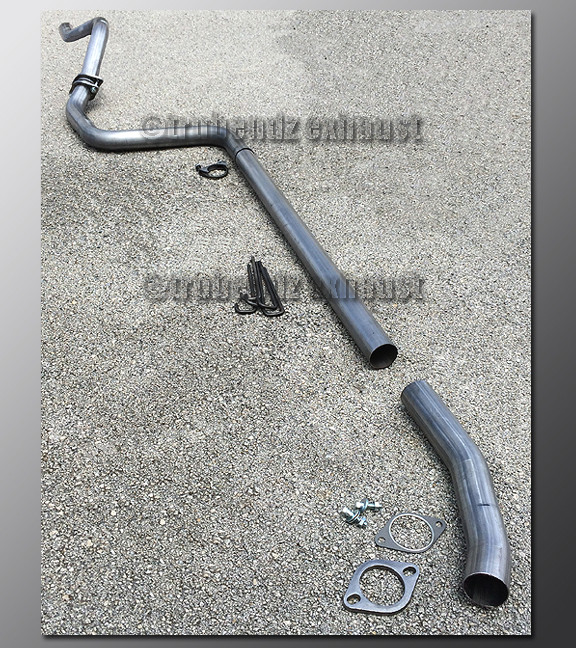 97-03 Ford Escort Exhaust Tubing - 2.25 Inch Aluminized - TruBendz