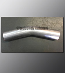 Mandrel Bend - 2.25 Inch OD Tube .065 wall - 25 Degree Aluminized