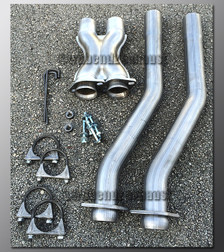 89-97 Ford Thunderbird Custom Fit X-Pipe - 2.25 Inch Aluminized
