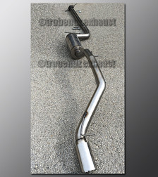 00-07 Ford Focus Exhaust - 2.25 inch Aluminized with Magnaflow