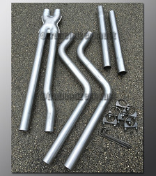 17-23 Dodge Charger V6 Dual Exhaust Tubing - 2.25 inch Aluminized 17-23 Dodge Charger V6 Dual Exhaust Tubing - 2.25 inch Aluminized