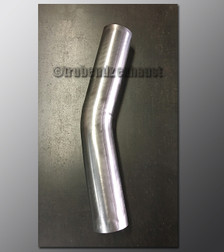 Mandrel Bend - 2.25 Inch OD Tube .065 wall - 130 Degree 409 Stainless Mandrel Bend - 2.25 Inch OD Tube .065 wall - 130 Degree 409 Stainless