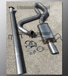 07-12 Nissan Sentra Exhaust - 3.0 inch Aluminized with Magnaflow