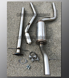 00-07 Ford Focus Exhaust - 2.25 inch 304 Stainless with Magnaflow