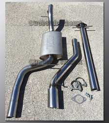 00-04 Ford Focus Exhaust - 2.25 inch 304 Stainless with Borla