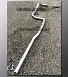 88-91 Honda Civic Exhaust Tubing - 2.25 Inch Aluminized