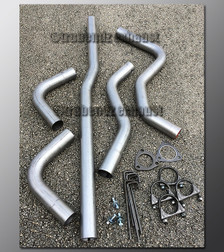 88-91 Honda CRX Exhaust Tubing - 2.5 Inch Aluminized