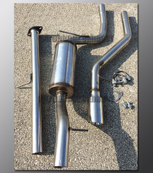 03-09 Mazda3 Exhaust - 2.5 inch Aluminized with Magnaflow
