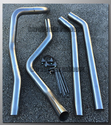 97-99 Ford F-250 Dual Exhaust Tailpipes - 2.5" Aluminized