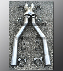 89-97 Ford Thunderbird Custom Fit X-Pipe - 2.5 Inch Aluminized