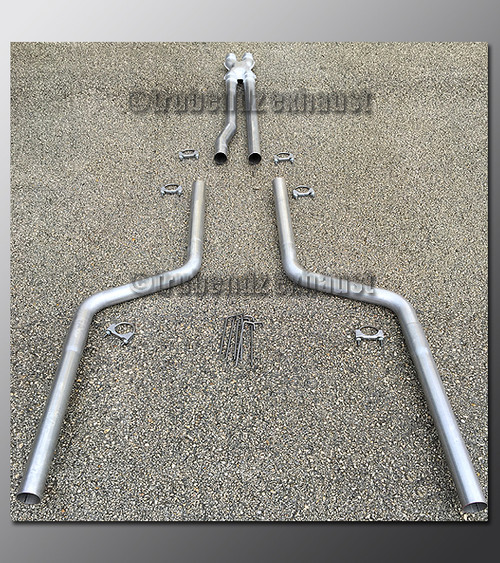 17-23 Dodge Charger V6 Dual Exhaust Tubing - 2.25 inch Aluminized