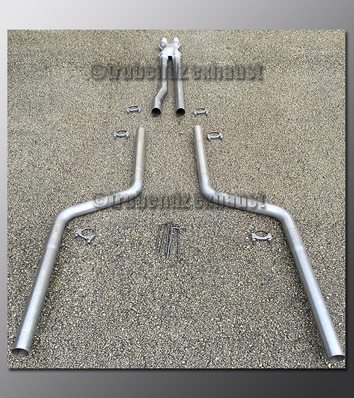 17-23 Dodge Charger V6 Dual Exhaust Tubing - 2.50 inch Aluminized