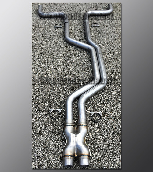 92-97 Mercury Cougar Dual Exhaust Tubing - 2.25 Inch 304 Stainless with X-Pipe