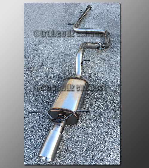 93-97 Ford Probe Exhaust - 2.5 inch Aluminized with Magnaflow