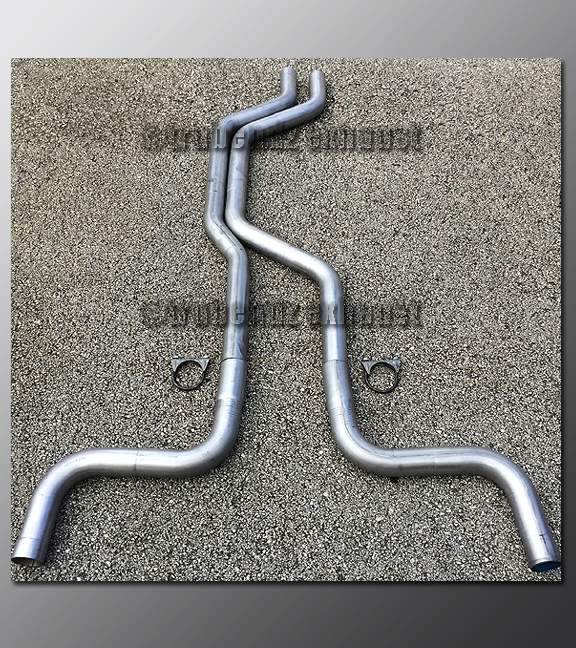 たけCCREWS Bottom's Up 2H Super Matt 93-98 Lincoln Mark VIII Dual Exhaust Tubing - 2.5 Inch 409