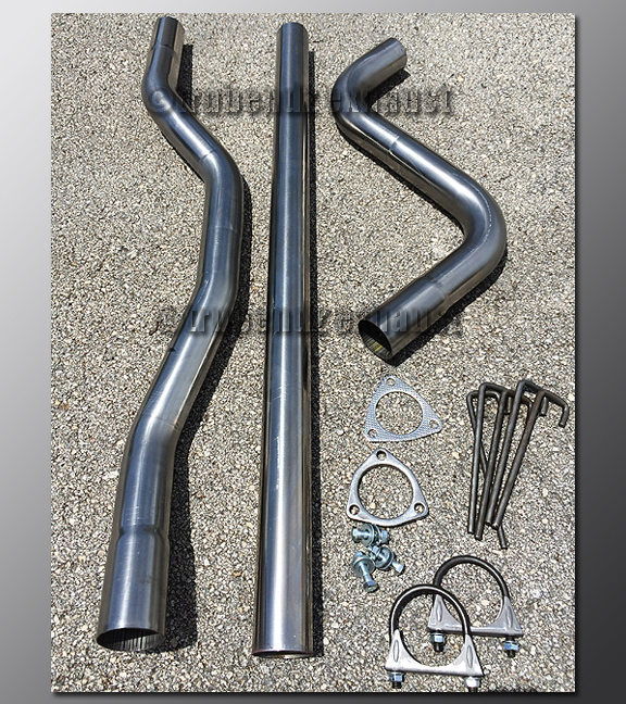 8891 Honda Prelude Exhaust Tubing 2.5 Inch Aluminized TruBendz