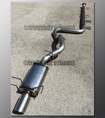 07-12 Nissan Sentra Exhaust - 2.5 inch Aluminized with Magnaflow