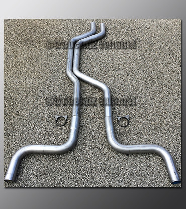 93-98 Lincoln Mark VIII Dual Exhaust Tubing - 2.5 Inch