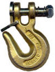 1/4" G80 Alloy Twist Lock Grab Hook With Heavy Duty Latch, GC, 3,500 lbs. WLL, Import