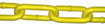 Yellow powder coated barrier chain