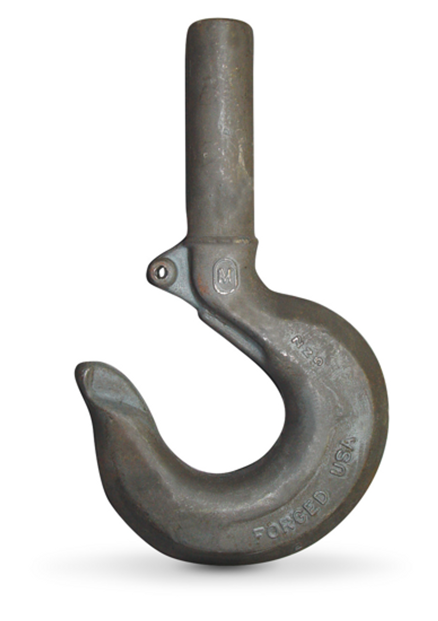 3 Ton Alloy Eye Hoist Hook With Latch, Made In USA.