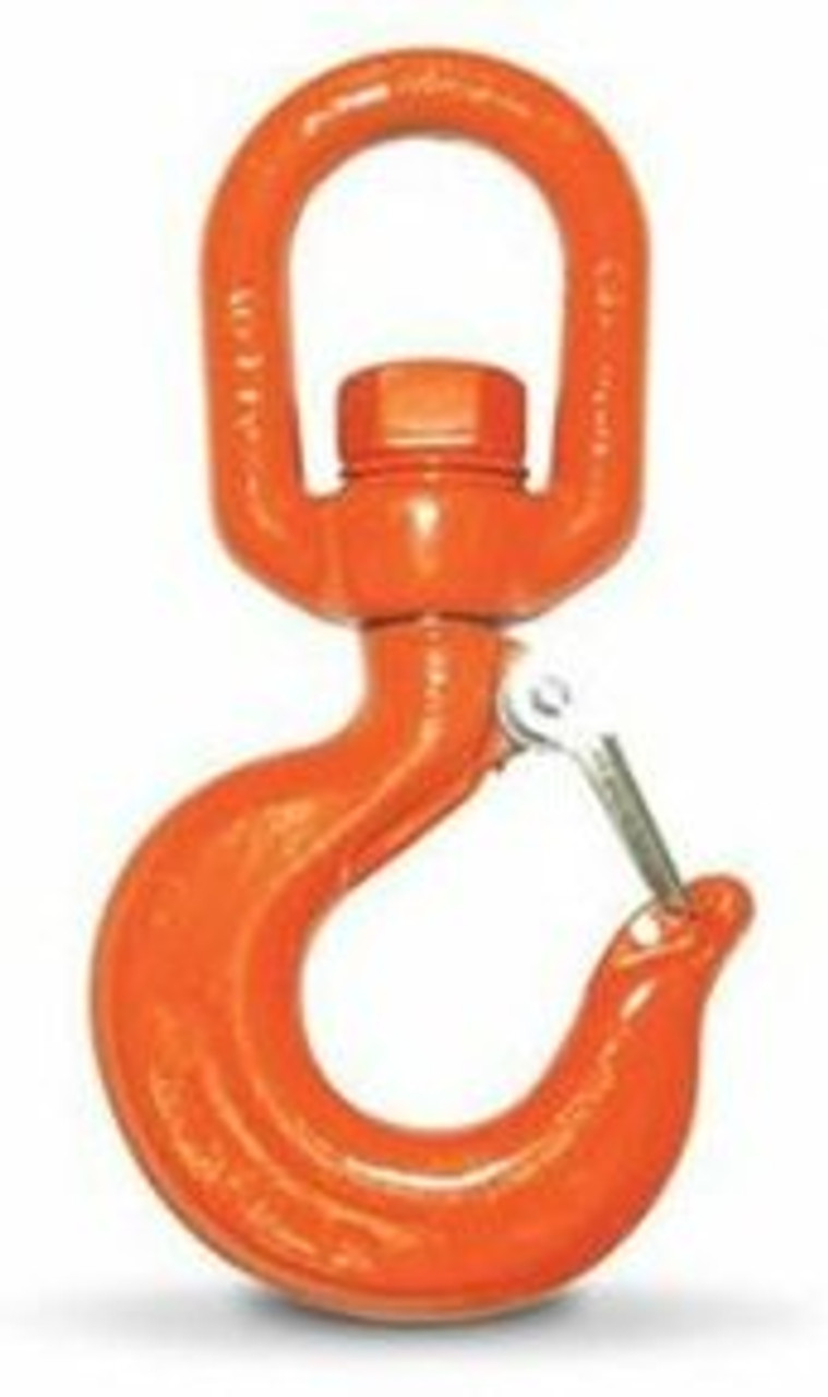 11 Ton Alloy Swivel Eye Hoist Hook, Made In USA. - 1st Chain Supply