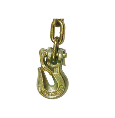 Grade 70 long-throat grab hook with latch