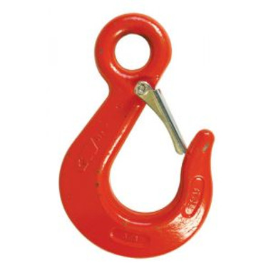 1.5 Ton Alloy Eye Hoist Hook With Latch, Made In USA.